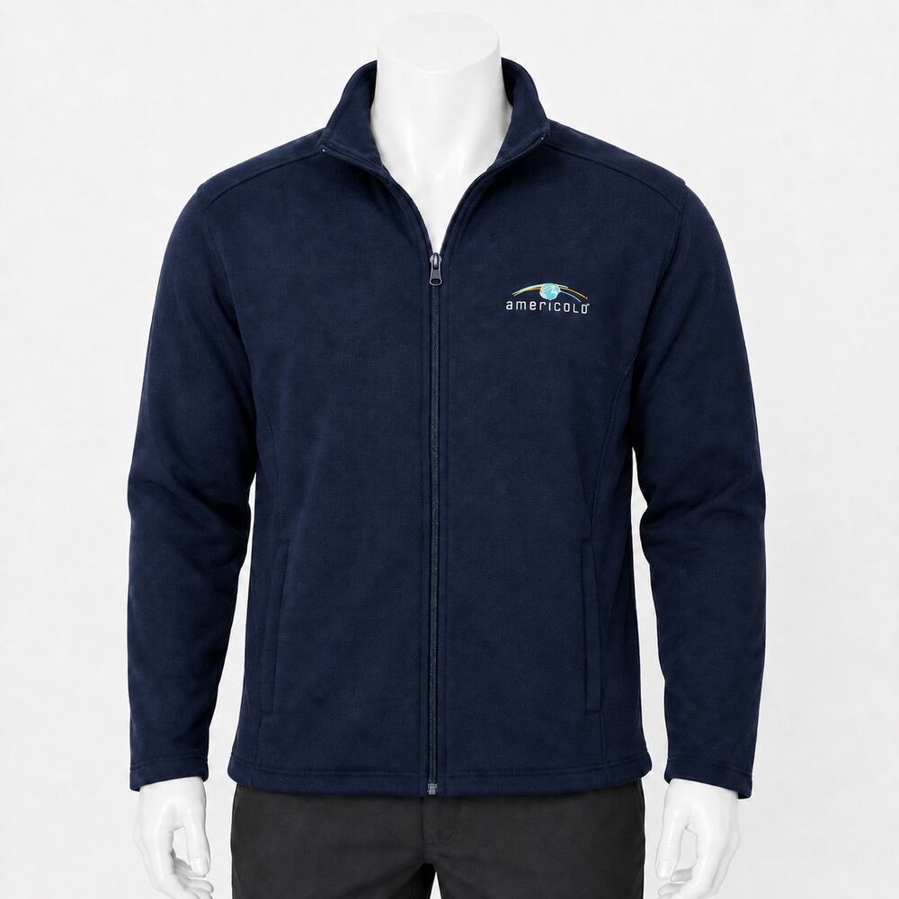 Devon & Jones Americold Navy Blue Full Zip Fleece Jacket Men's Size 3XL